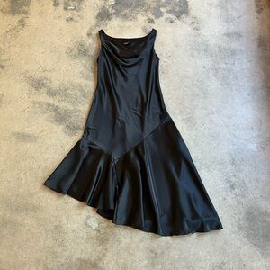 Dressbarn collection Black Satin Cocktail Dress